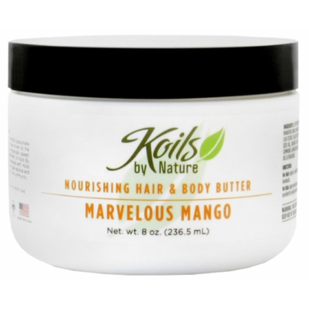 Koils By Nature Nourishing Hair & Body Butter Marvelous Mango 8Oz