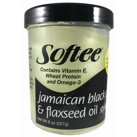Softee Jamaican Black Castor & Flaxseed Oil Styling Gel 8Oz